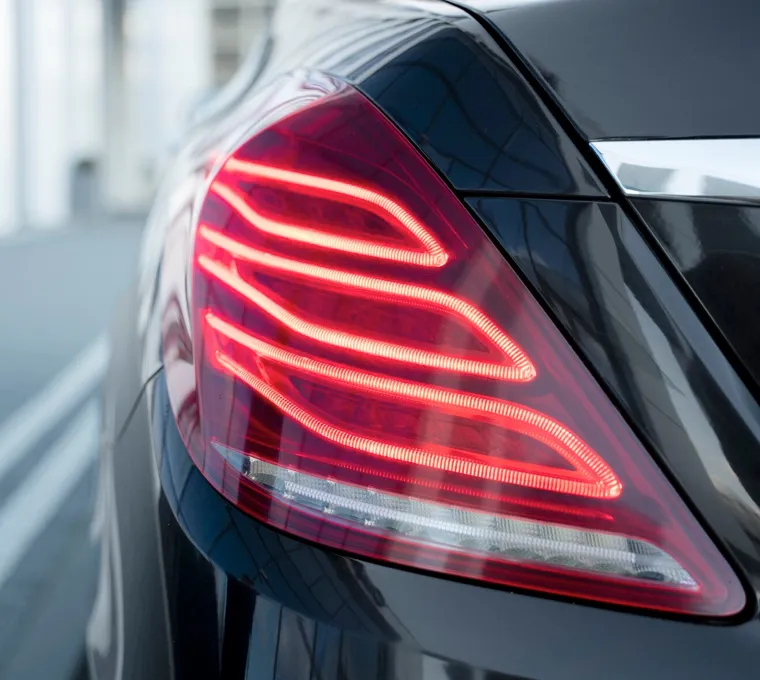 Zadní světlo osobního automobilu